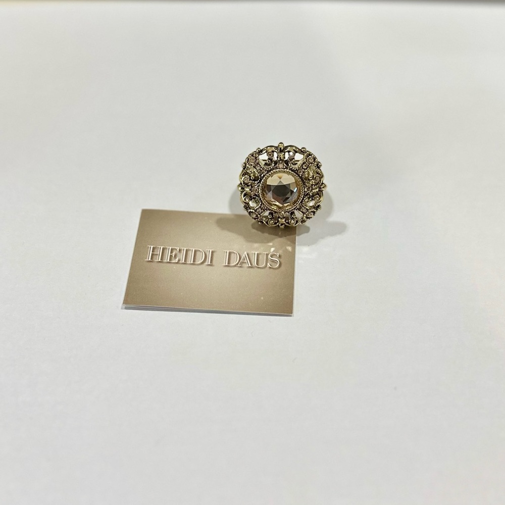 Heidi Daus Gold Statement Ring